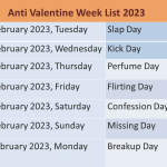 anti valentine week 2023 full list