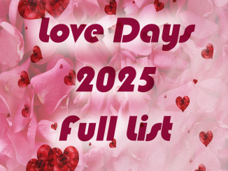 valentine week list 2025 love days