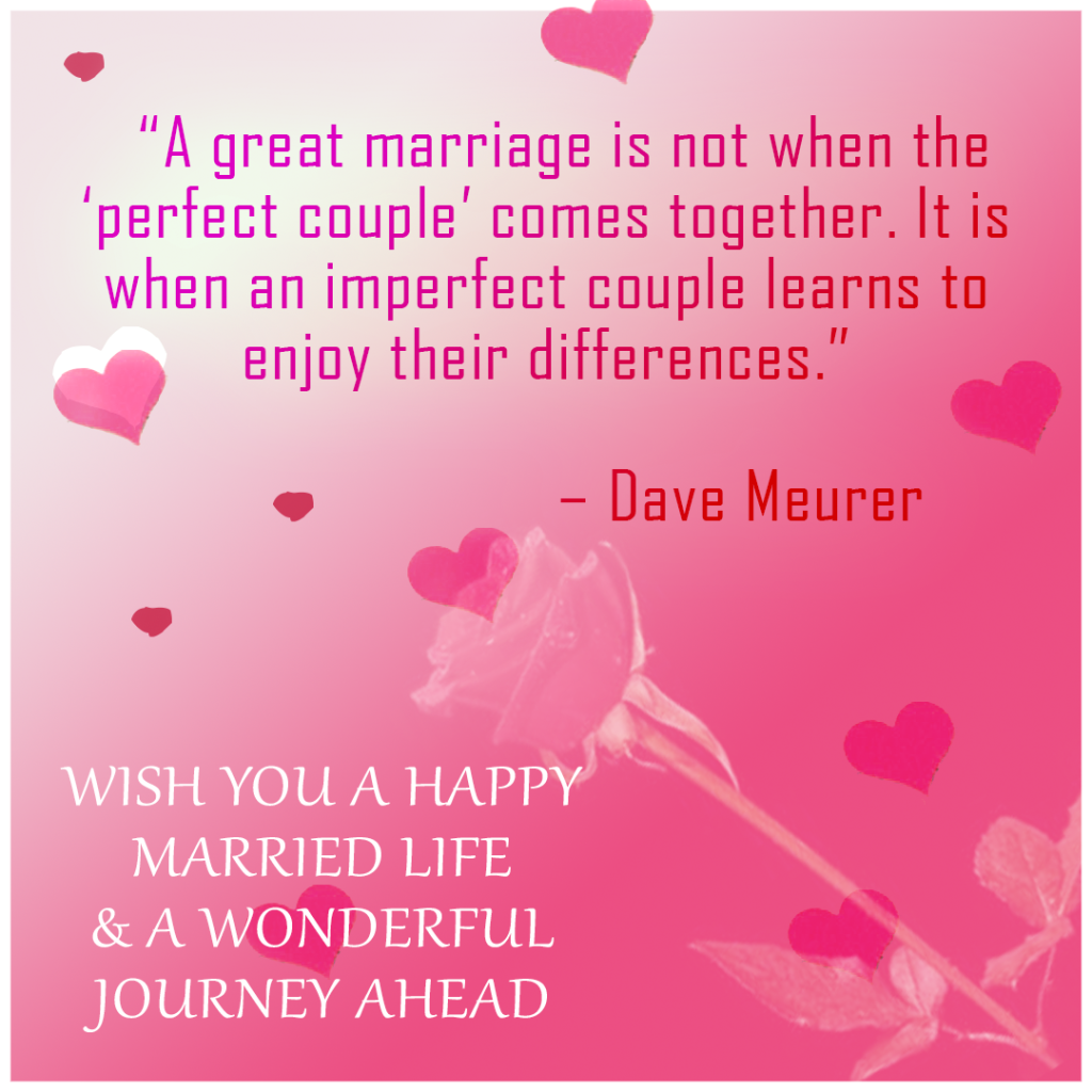 happy married life quotations for wishes