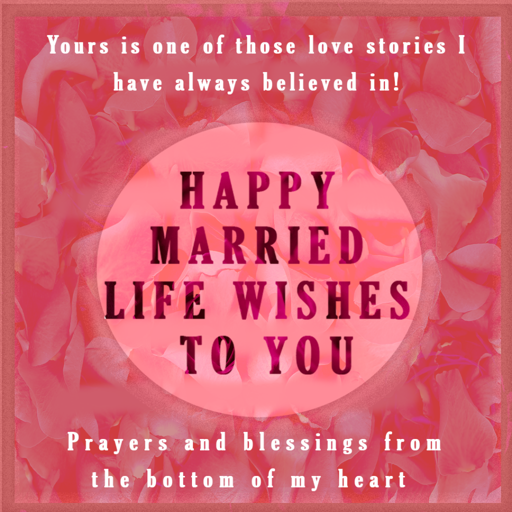 happy married life wishes