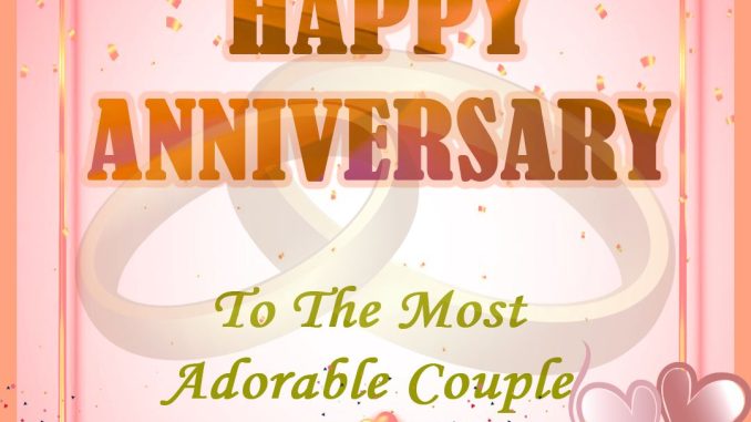 wedding anniversary greetings to a couple