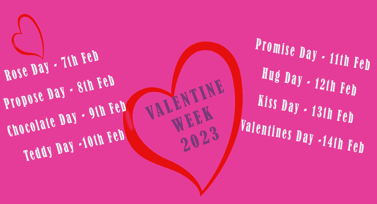 Valentine Week List 2024 Days of Valentine Week with Date and Day