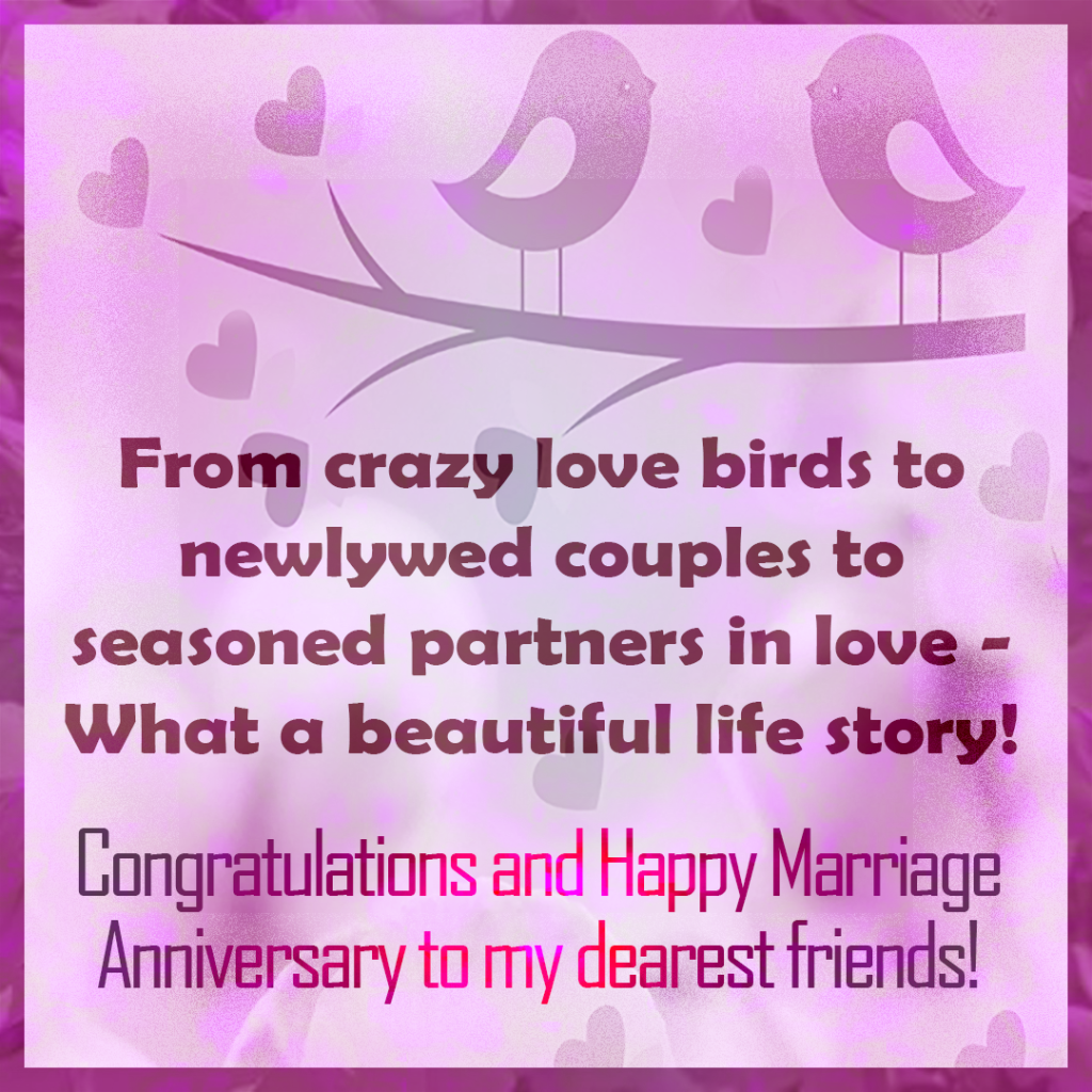 happy marriage anniversary wishes for couples love birds