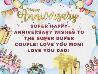Anniversary Wishes for Parents