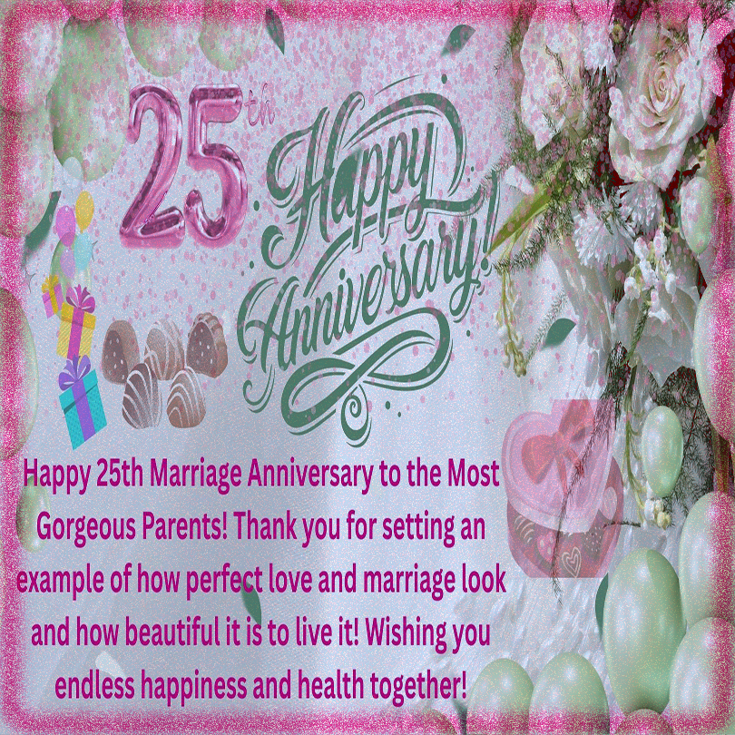 25th anniversary wishes for parents