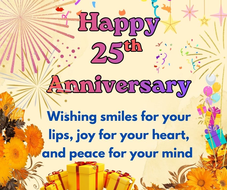 25th Anniversary Wishes Messages